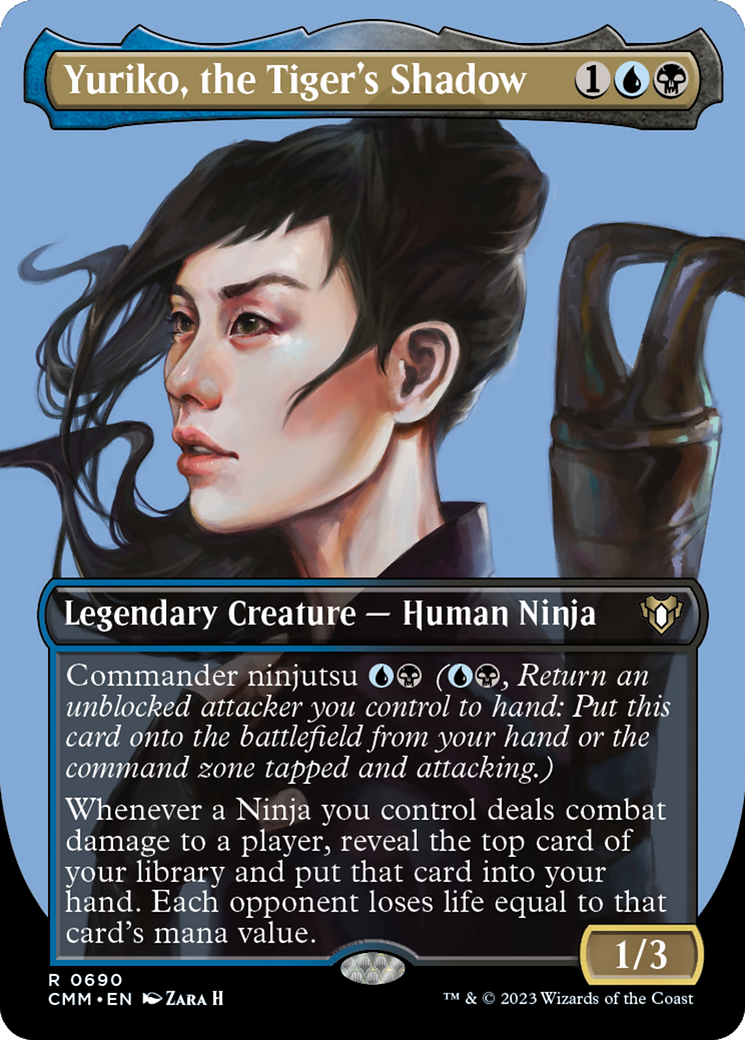 Yuriko, the Tiger's Shadow (Borderless Profile) [Commander Masters] | Devastation Store
