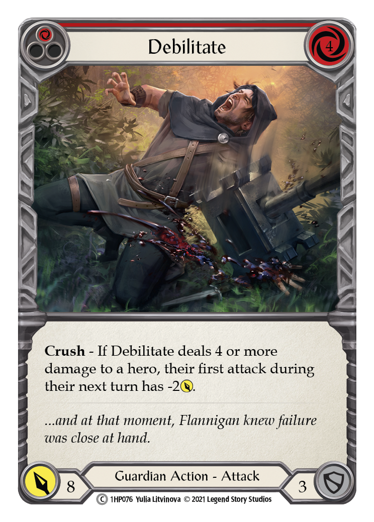 Debilitate (Red) [1HP076] | Devastation Store