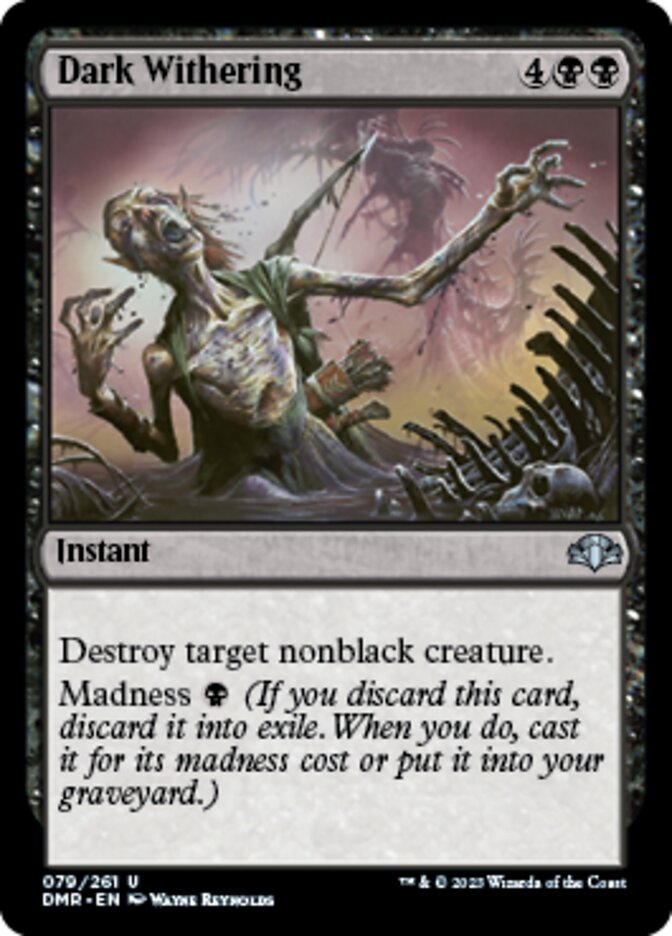 Dark Withering [Dominaria Remastered] | Devastation Store