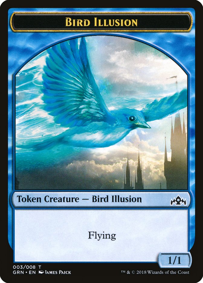 Bird Illusion [Guilds of Ravnica Tokens] | Devastation Store