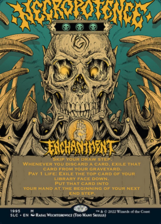 Necropotence (Borderless Alternate Art) [Secret Lair 30th Anniversary Countdown Kit] | Devastation Store