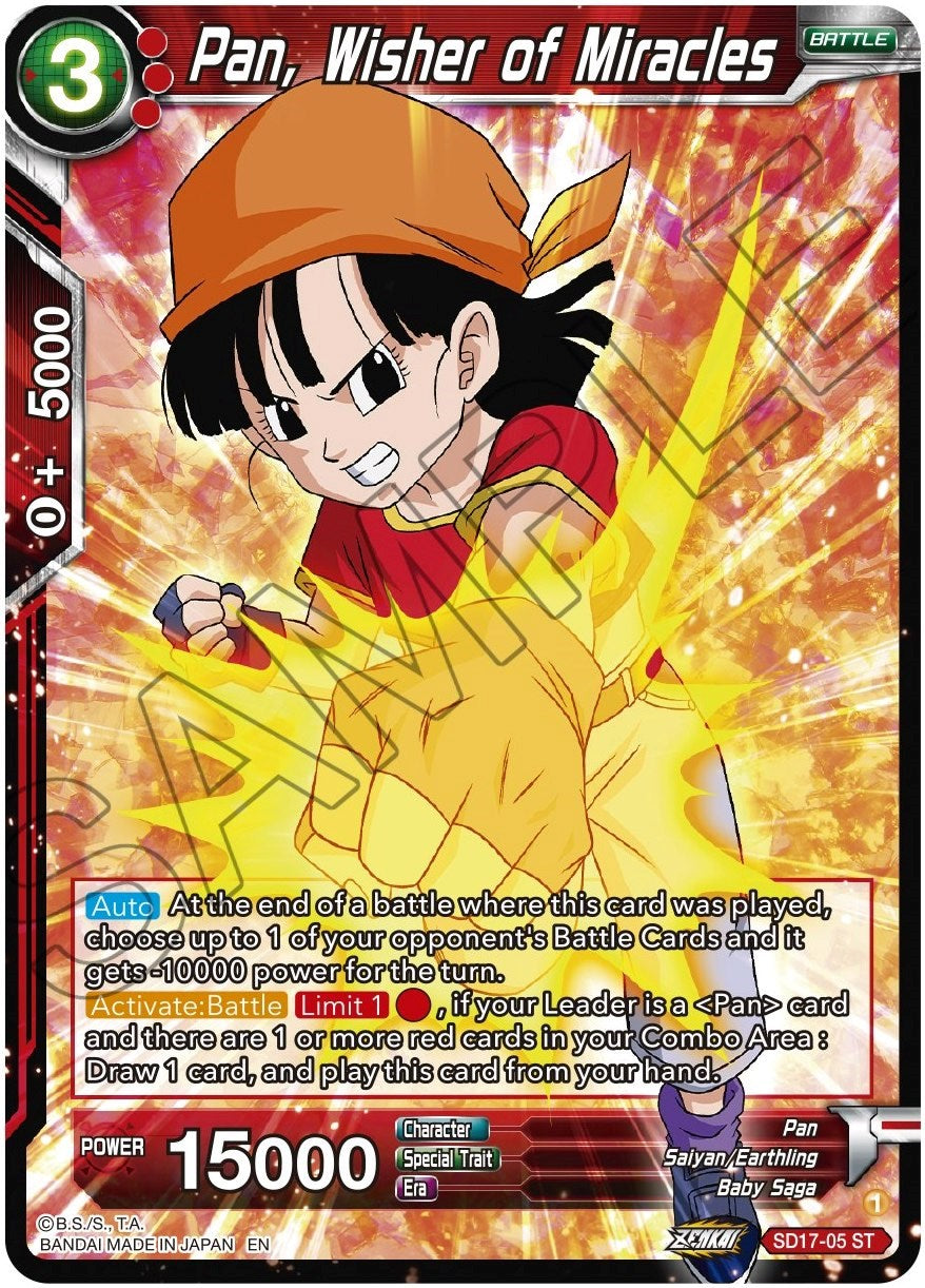 Pan, Wisher of Miracles (SD17-05) [Dawn of the Z-Legends] | Devastation Store