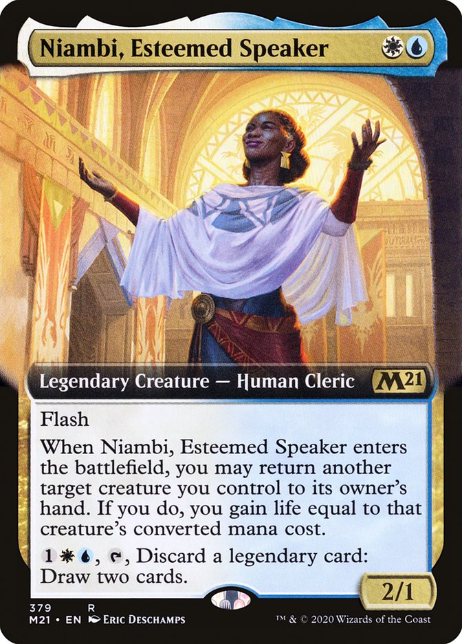 Niambi, Esteemed Speaker (Extended) [Core Set 2021] | Devastation Store