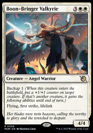 Boon-Bringer Valkyrie (Promo Pack) [March of the Machine Promos] | Devastation Store