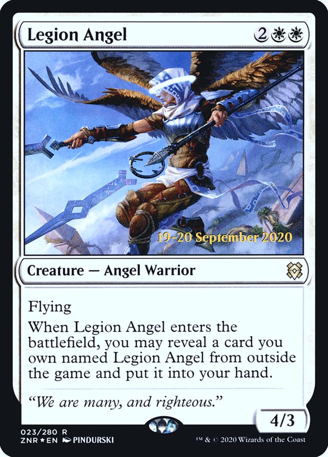 Legion Angel [Zendikar Rising Prerelease Promos] | Devastation Store