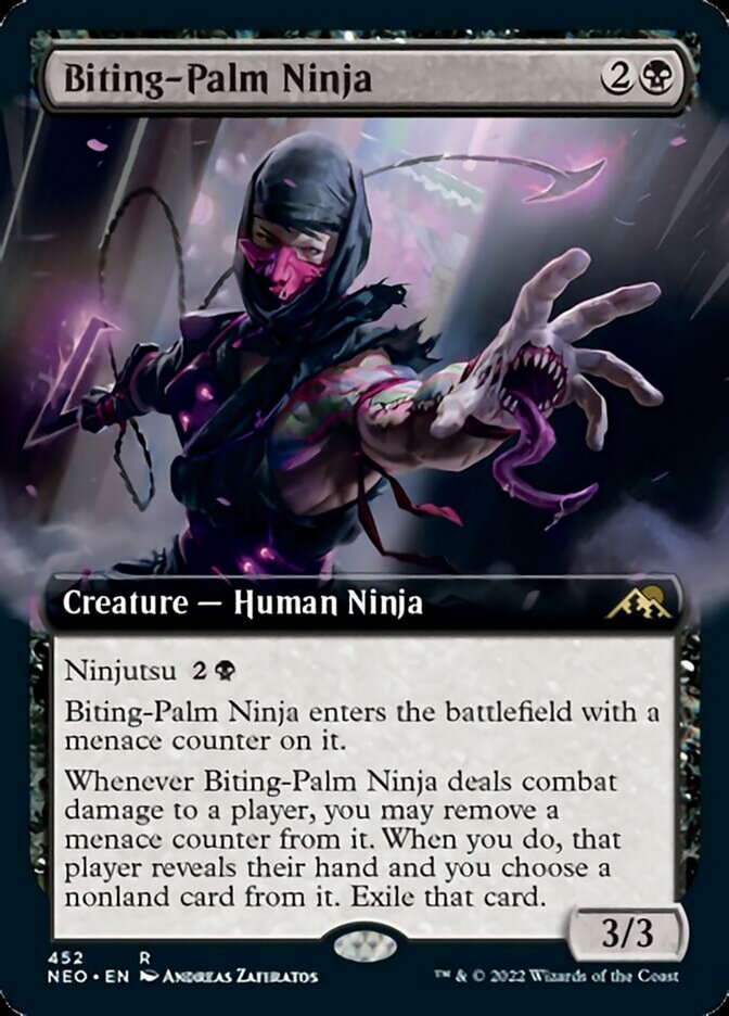 Biting-Palm Ninja (Extended) [Kamigawa: Neon Dynasty] | Devastation Store
