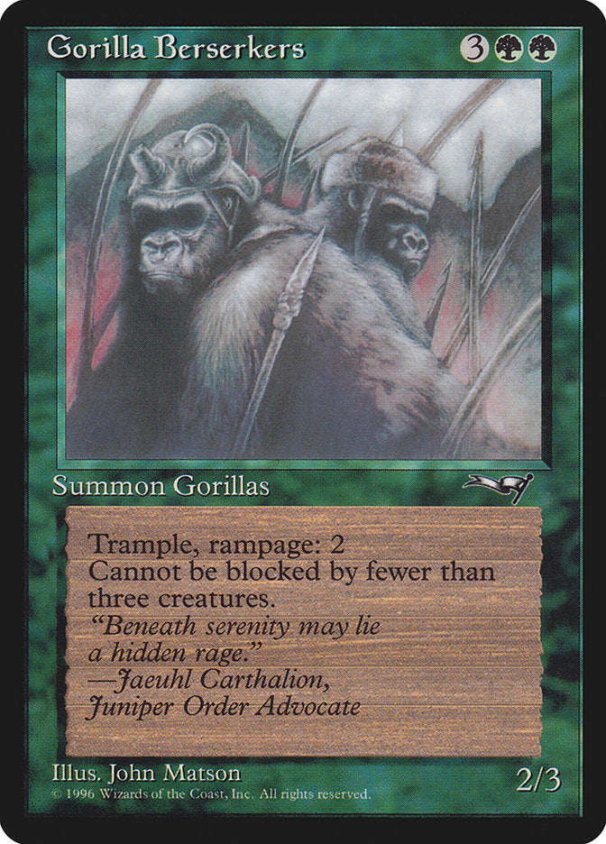 Gorilla Berserkers (Mouths Closed) [Alliances] | Devastation Store
