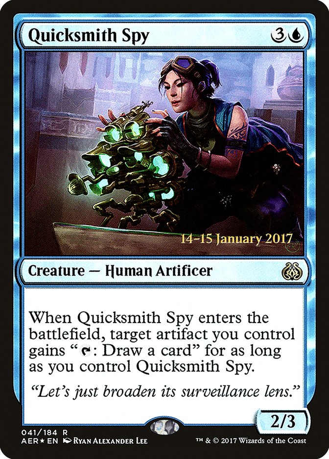 Quicksmith Spy  [Aether Revolt Prerelease Promos] | Devastation Store