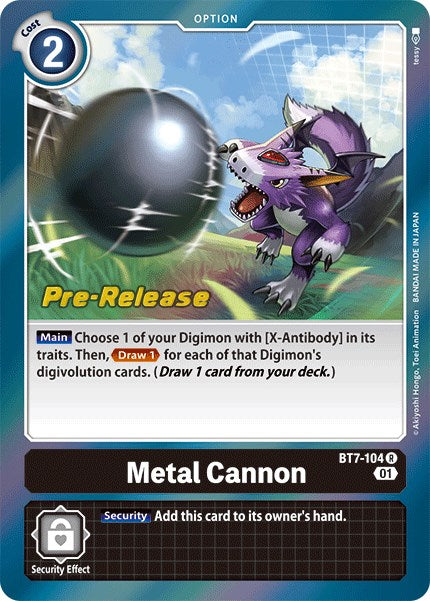 Metal Cannon [BT7-104] [Next Adventure Pre-Release Cards] | Devastation Store