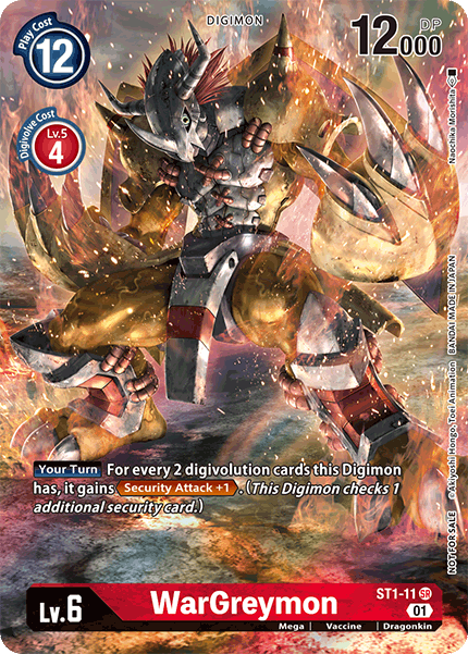 WarGreymon [ST1-11] (Premier Event) [Starter Deck: Gaia Red Promos] | Devastation Store