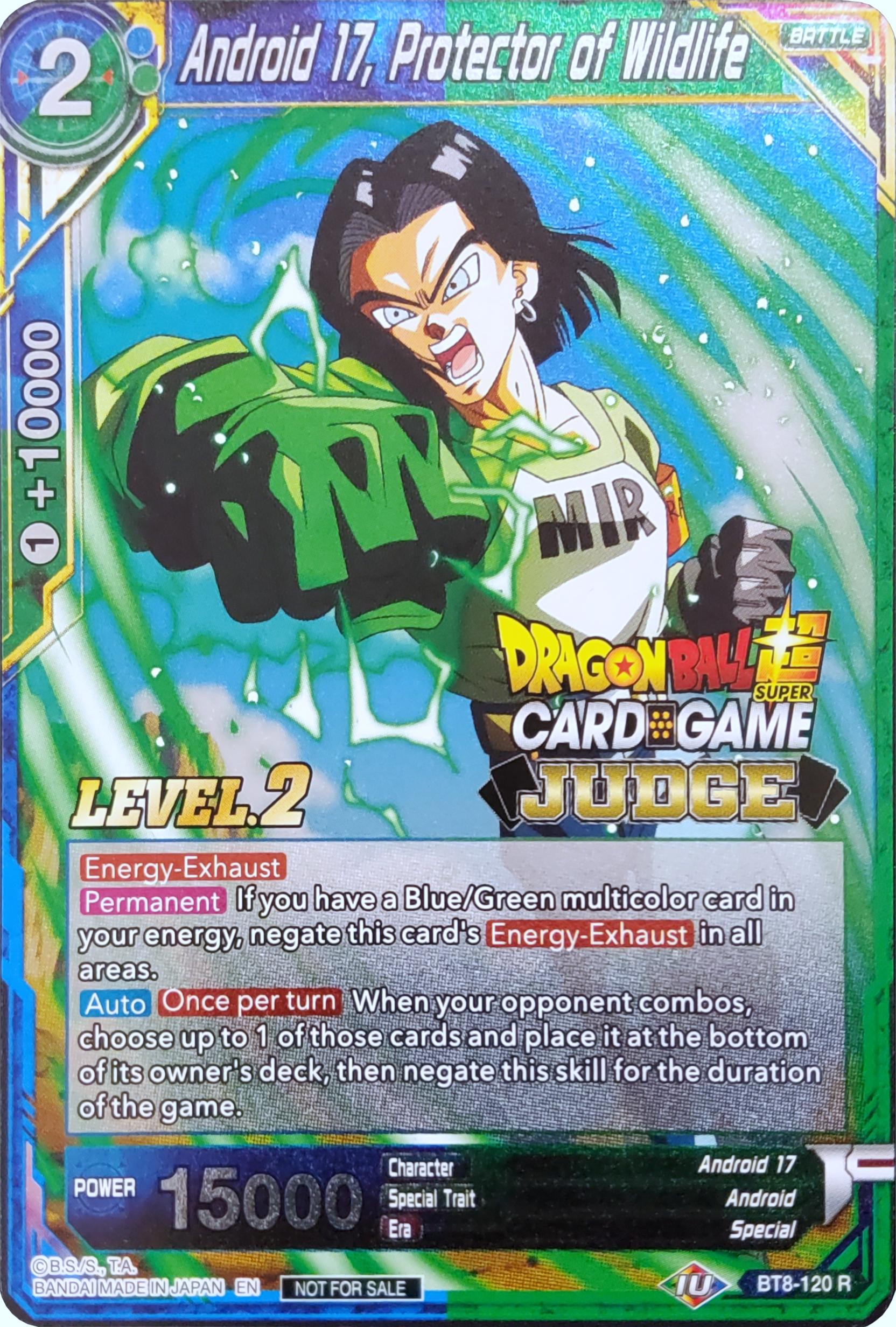 Android 17, Protector of Wildlife (Level 2) (BT8-120) [Judge Promotion Cards] | Devastation Store