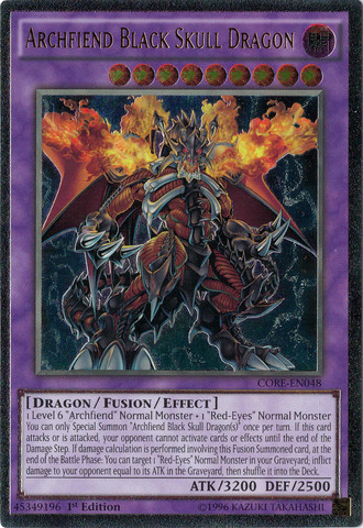 Archfiend Black Skull Dragon [CORE-EN048] Ultimate Rare | Devastation Store