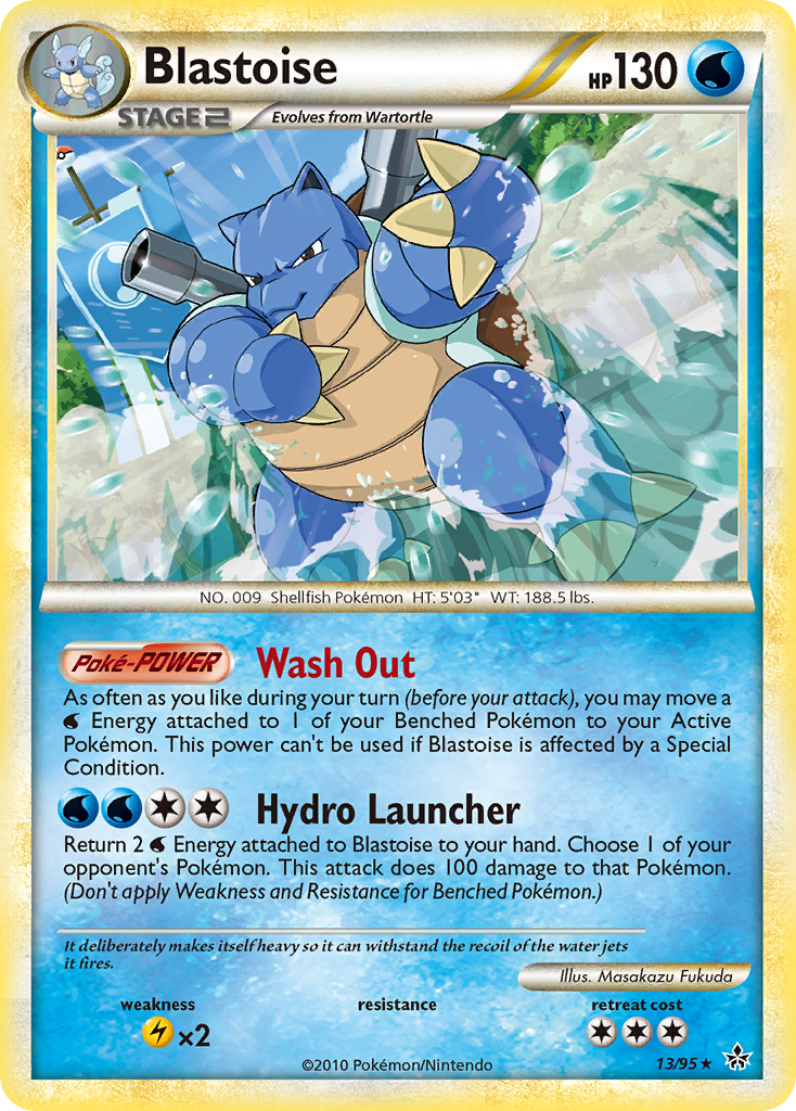 Blastoise (13/95) [HeartGold & SoulSilver: Unleashed] | Devastation Store