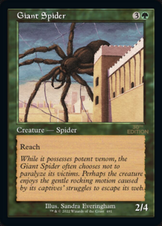 Giant Spider (Retro) [30th Anniversary Edition] | Devastation Store