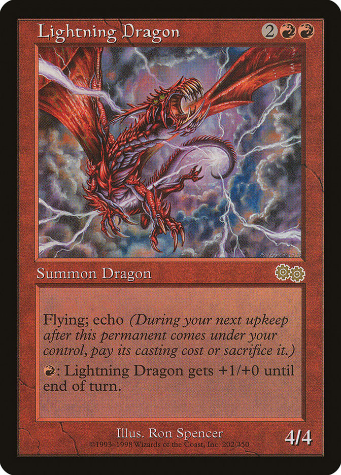 Lightning Dragon [Urza's Saga] - Devastation Store | Devastation Store
