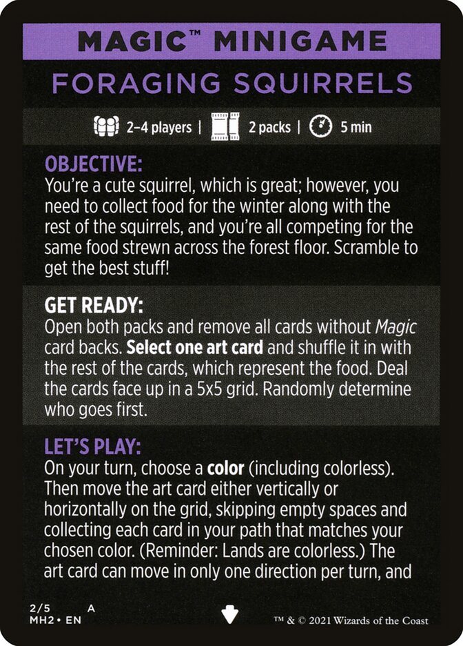 Foraging Squirrels (Magic Minigame) [Modern Horizons 2 Minigame] | Devastation Store