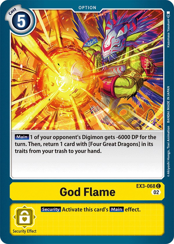 God Flame [EX3-068] [Draconic Roar] | Devastation Store