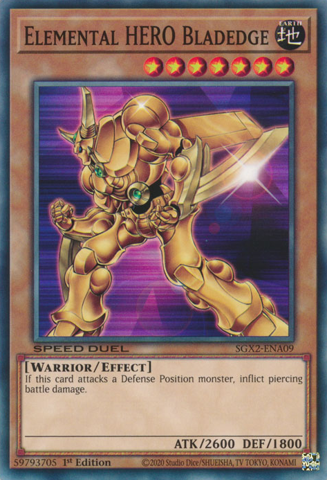 Elemental HERO Bladedge [SGX2-ENA09] Common | Devastation Store