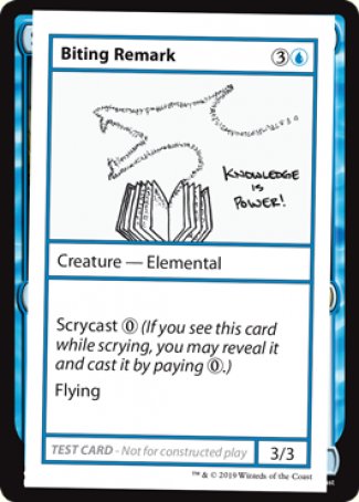 Biting Remark (2021 Edition) [Mystery Booster Playtest Cards] | Devastation Store