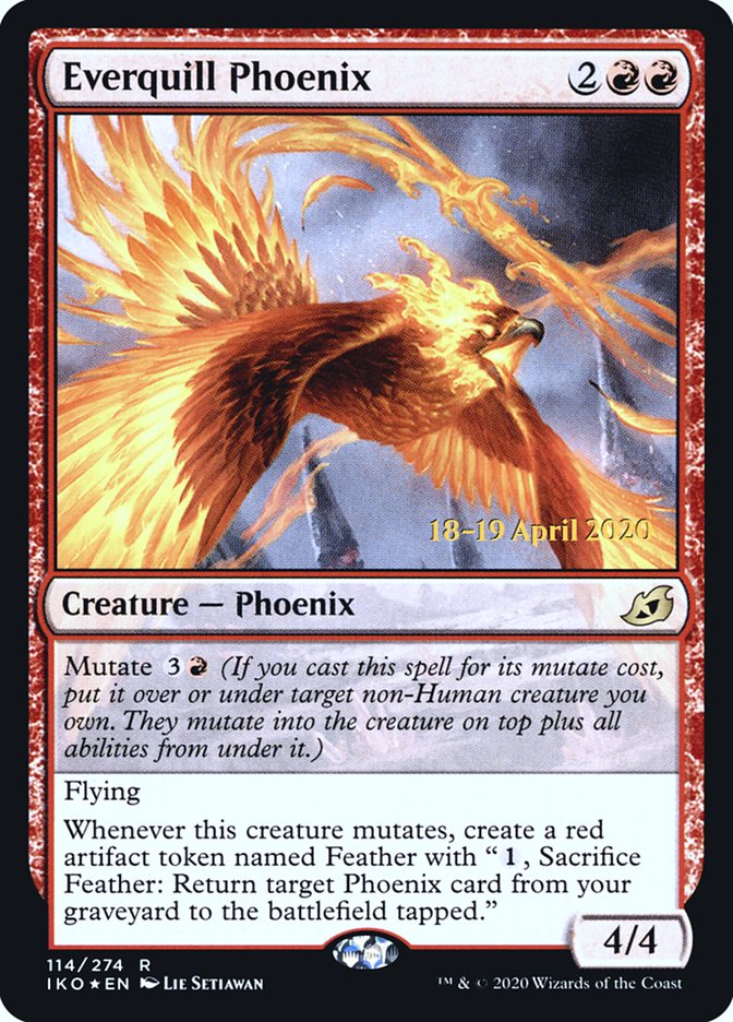 Everquill Phoenix  [Ikoria: Lair of Behemoths Prerelease Promos] | Devastation Store