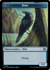 Bird // Merfolk (0003) Double-Sided Token [The Lost Caverns of Ixalan Commander Tokens] | Devastation Store