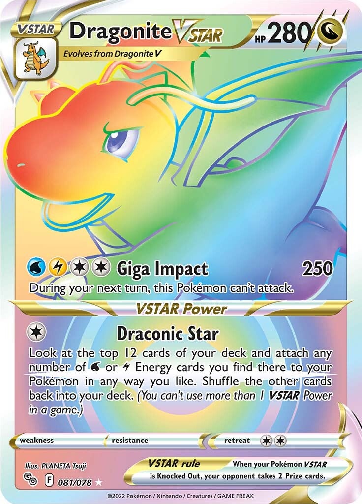 Dragonite VSTAR (081/078) [Pokémon GO] | Devastation Store