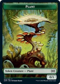 Plant // Saproling Double-sided Token [Double Masters Tokens] | Devastation Store