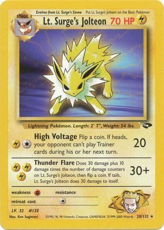 Lt. Surge's Jolteon (28/132) [Gym Challenge Unlimited] | Devastation Store