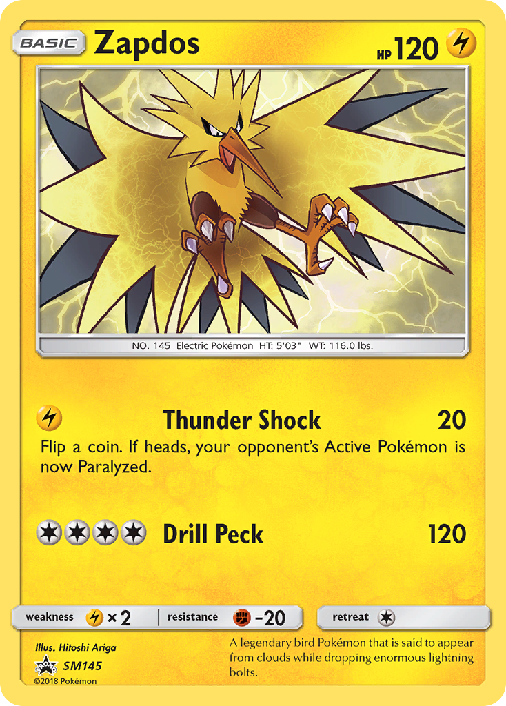 Zapdos (SM145) [Sun & Moon: Black Star Promos] | Devastation Store