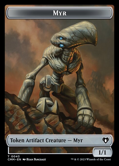 Thopter // Myr Double-Sided Token [Commander Masters Tokens] | Devastation Store