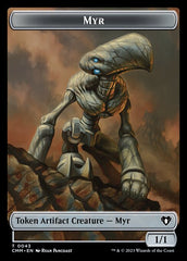 Soldier // Myr Double-Sided Token [Commander Masters Tokens] | Devastation Store