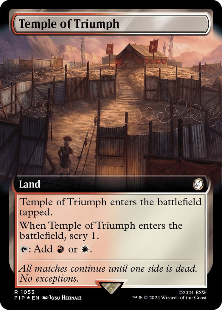 Temple of Triumph (Extended Art) (Surge Foil) [Fallout] | Devastation Store