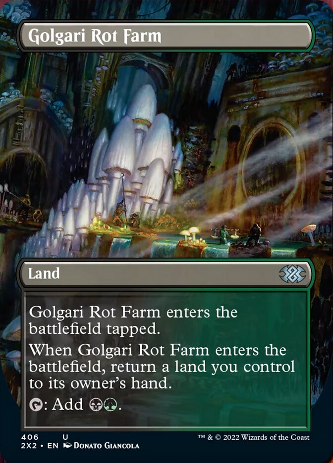 Golgari Rot Farm (Borderless Alternate Art) [Double Masters 2022] | Devastation Store