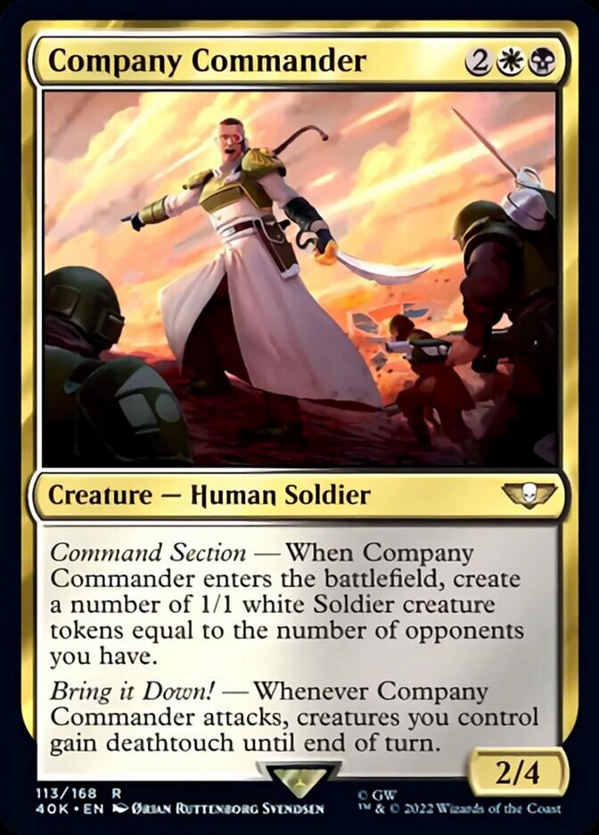 Company Commander (Surge Foil) [Universes Beyond: Warhammer 40,000] | Devastation Store