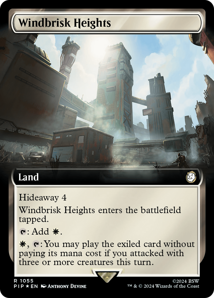 Windbrisk Heights (Extended Art) (Surge Foil) [Fallout] | Devastation Store