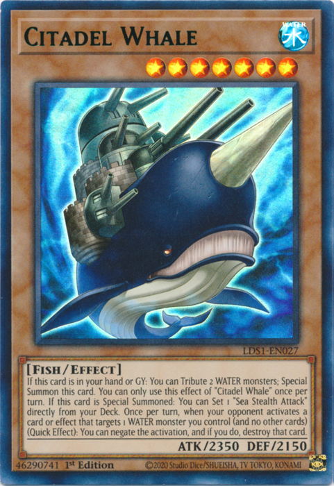 Citadel Whale (Green) [LDS1-EN027] Ultra Rare | Devastation Store