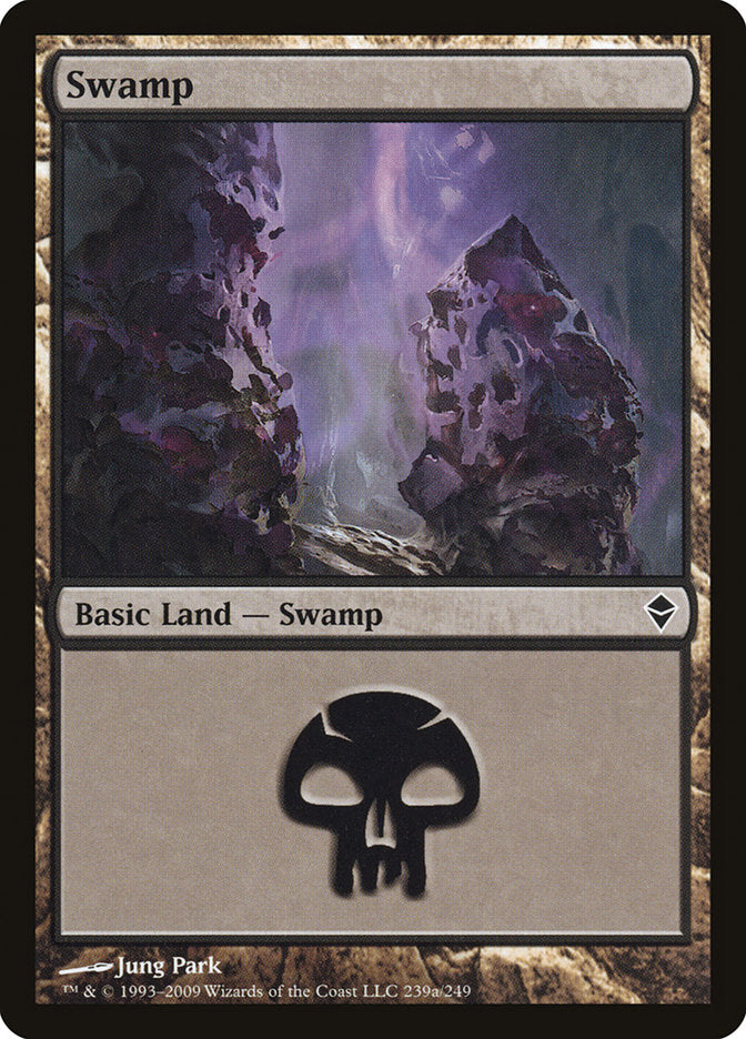 Swamp (239a) [Zendikar] - Devastation Store | Devastation Store