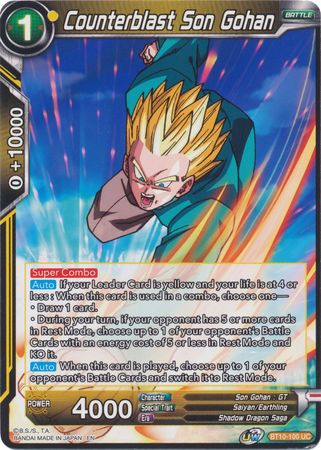 Counterblast Son Gohan (BT10-100) [Rise of the Unison Warrior 2nd Edition] | Devastation Store