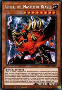 Alpha, the Master of Beasts [PHRA-EN023] Secret Rare | Devastation Store
