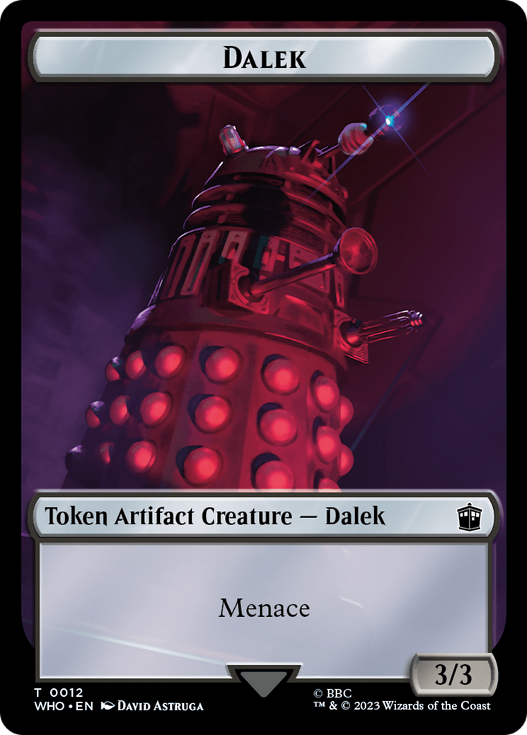 Dalek // Food (0027) Double-Sided Token [Doctor Who Tokens] | Devastation Store