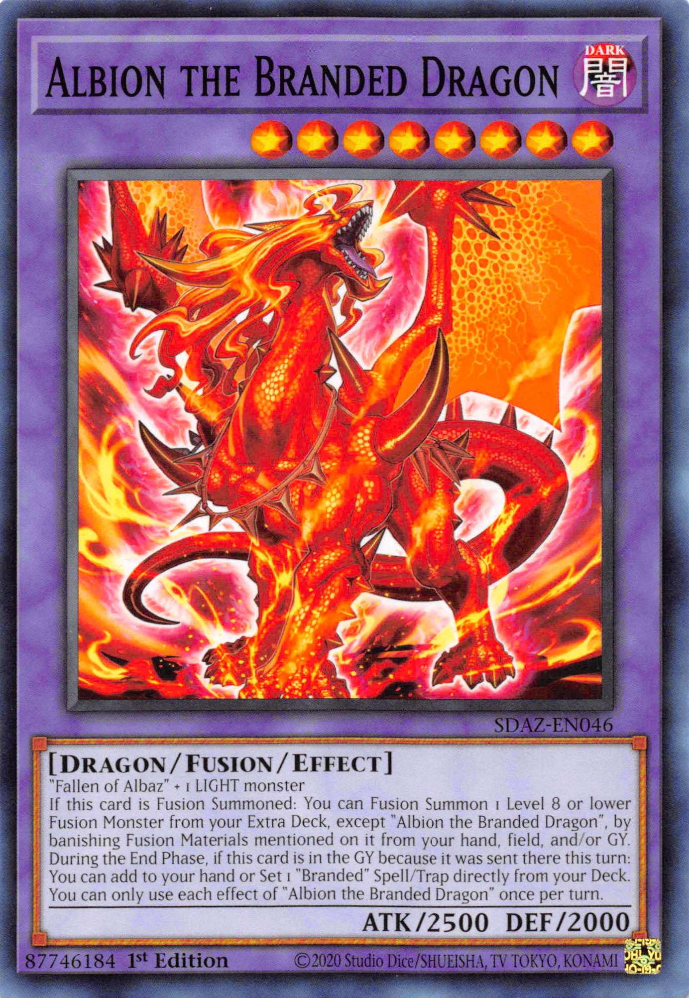 Albion the Branded Dragon [SDAZ-EN046] Common | Devastation Store