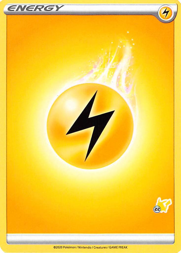 Lightning Energy (Pikachu Stamp #22) [Battle Academy 2022] | Devastation Store