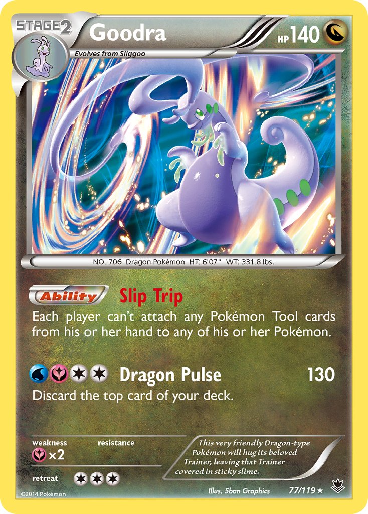 Goodra (77/119) (Cosmos Holo) (Blister Exclusive) [XY: Phantom Forces] | Devastation Store