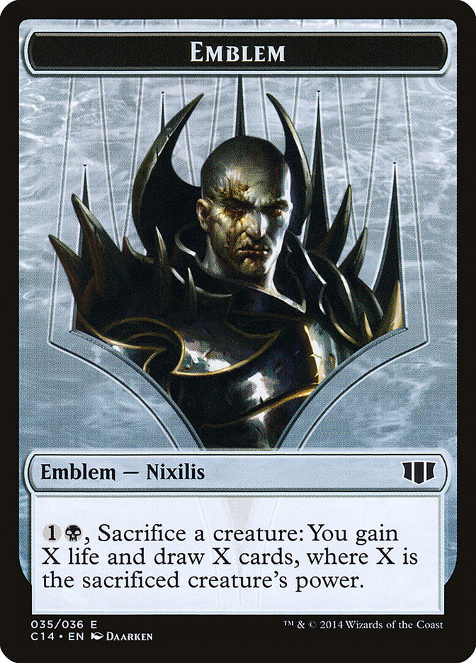 Ob Nixilis of the Black Oath Emblem // Zombie (016/036) Double-sided Token [Commander 2014 Tokens] | Devastation Store