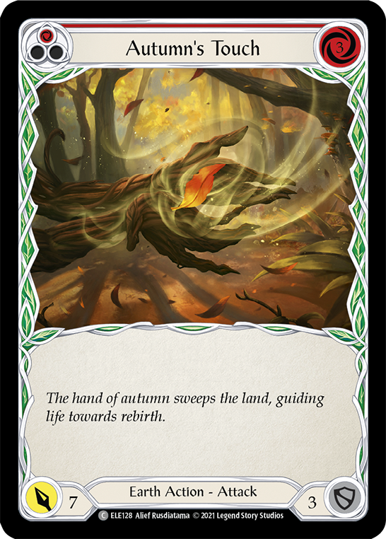 Autumn's Touch (Red) [ELE128] (Tales of Aria)  1st Edition Rainbow Foil | Devastation Store