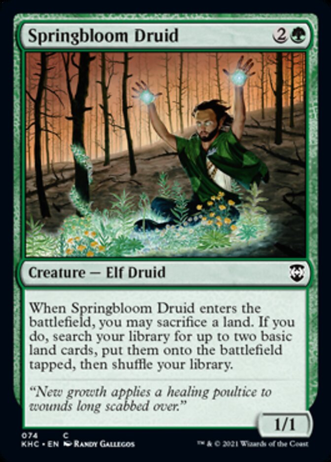 Springbloom Druid [Kaldheim Commander] | Devastation Store