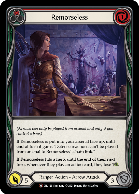 Remorseless (Rainbow Foil) [CRU123-RF] Unlimited Rainbow Foil | Devastation Store