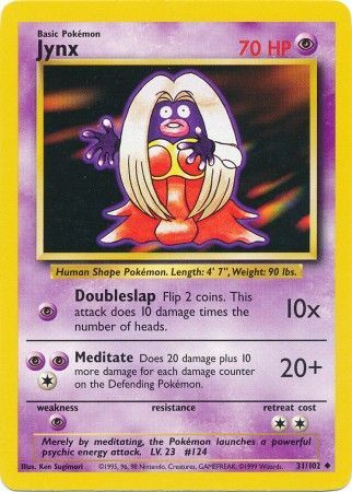 Jynx (31/102) [Base Set Unlimited] | Devastation Store