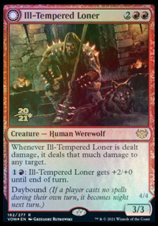 Ill-Tempered Loner // Howlpack Avenger [Innistrad: Crimson Vow Prerelease Promos] | Devastation Store