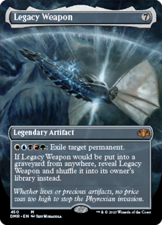 Legacy Weapon (Borderless Alternate Art) [Dominaria Remastered] | Devastation Store